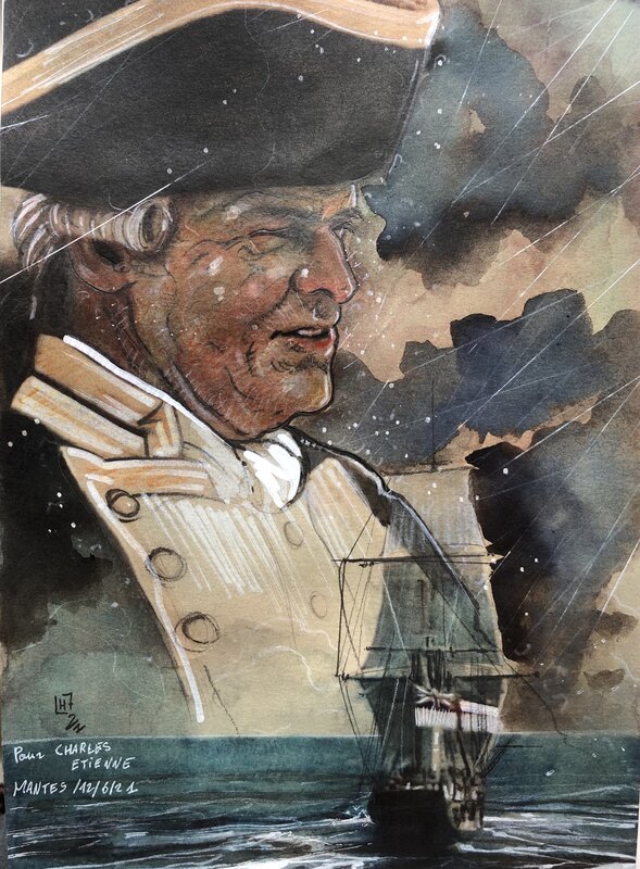 Capitaine Bligh by Fabrice Le Hénanff - Original Illustration