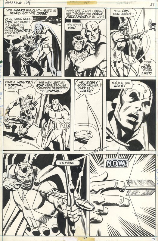 Don Heck, Frank McLaughlin, Avengers 109 Page 27 - Planche originale