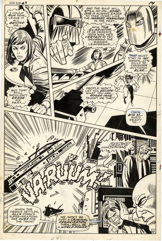 Iron Man 8 Page 10 par George Tuska, Johnny Craig - Planche originale