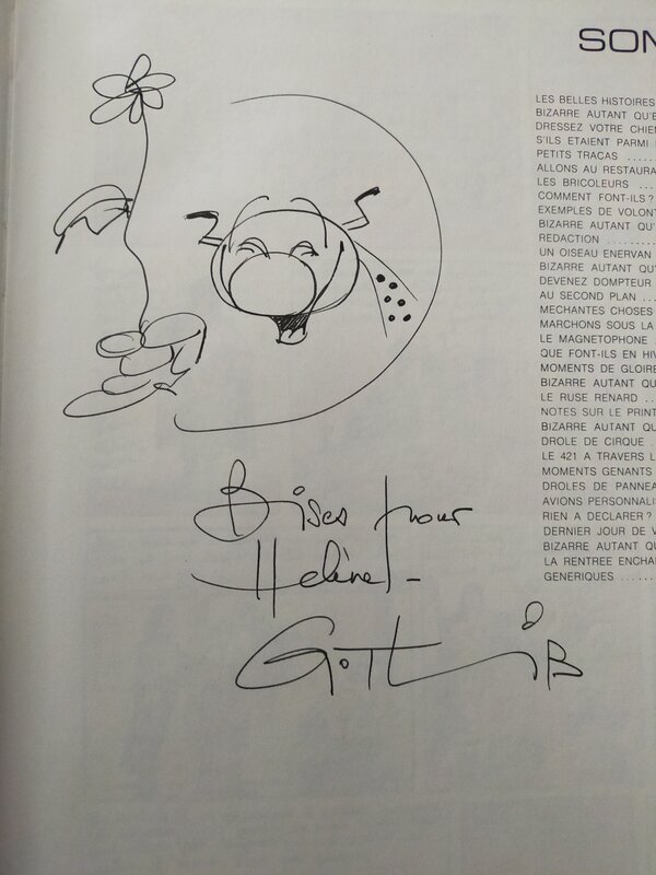 Les dingodossiers by Gotlib - Sketch