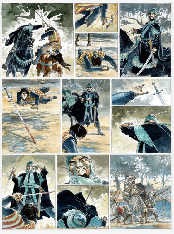 Hermann, Bois Maury - Tome 12 - Rodrigo - Planche originale