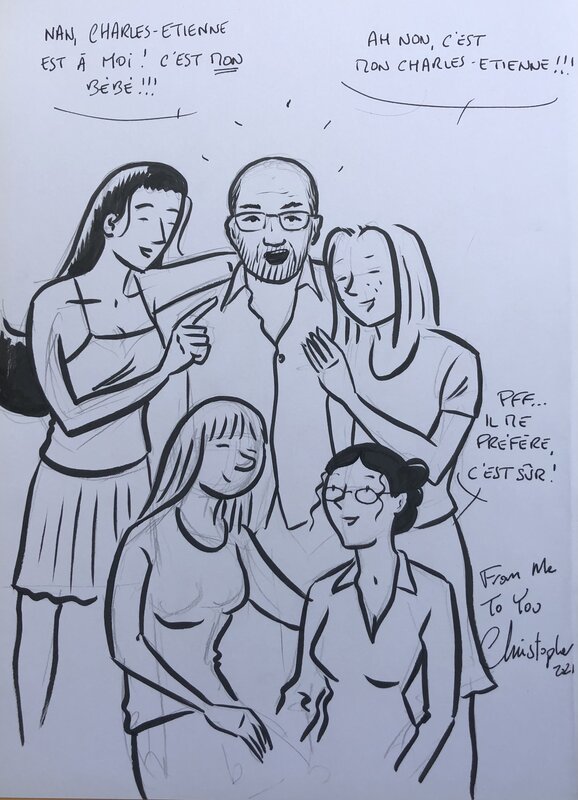 Les filles par Christopher - Dédicace