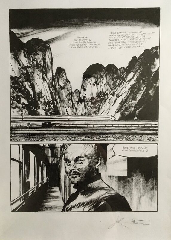 Jean-Marc Rochette, Matz, Le Transperceneige- Snowpiercer - Planche originale