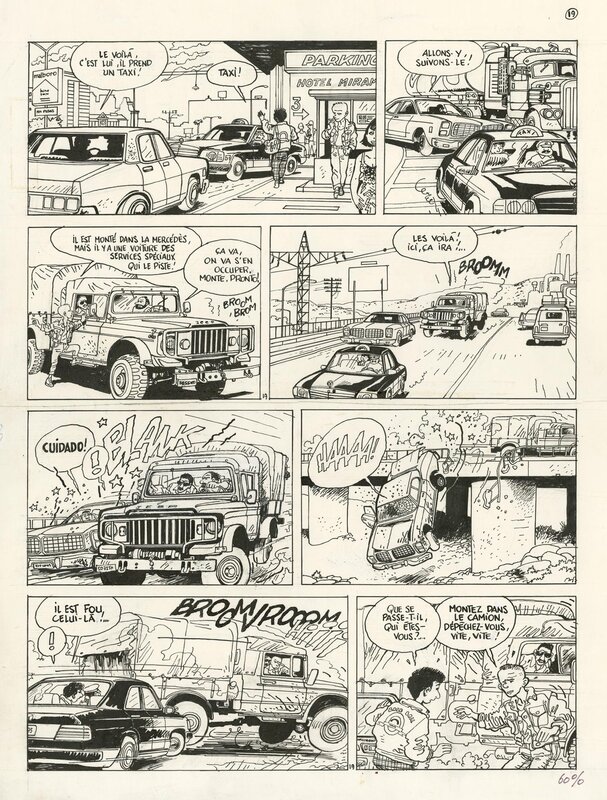 Marc Wasterlain, Jeannette Pointu - Reportages, Tome 5 - Planche 19 - Planche originale