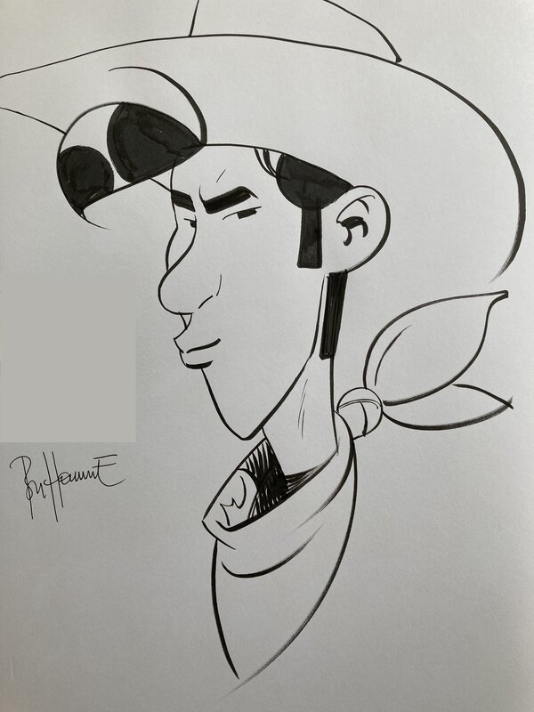 Lucky Luke by Matthieu Bonhomme - Sketch