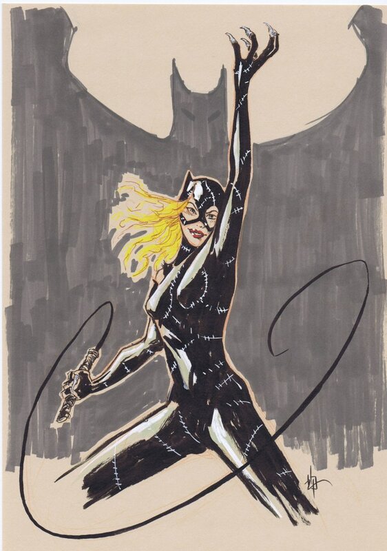 Catwoman par Billard - Illustration originale