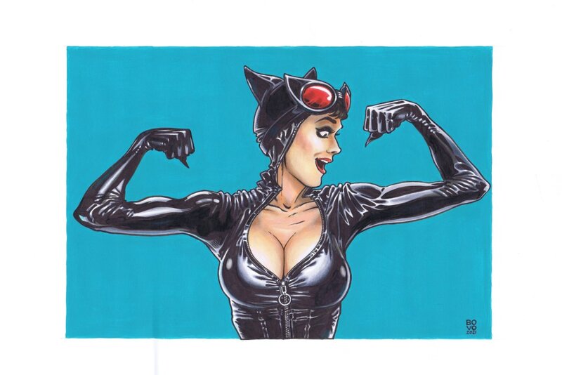 Catwoman par Bovo - Illustration originale