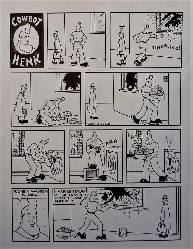 Cowboy Henk par Herr Seele - Planche originale