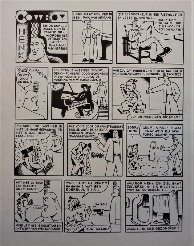 Cowboy Henk par Herr Seele - Planche originale