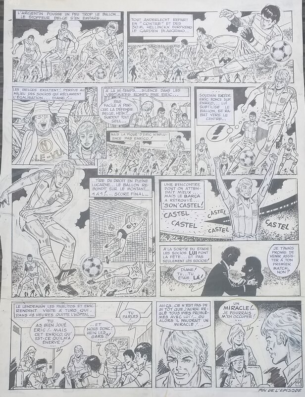 Raymond Reding, Eric Castel -  Pari gagné (Tome 10), planche de fin - Planche originale