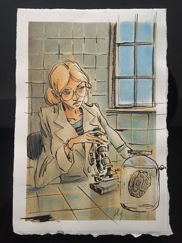 Pierre-Henry Gomont, Marianne Ruby - La Fuite du cerveau - Original Illustration