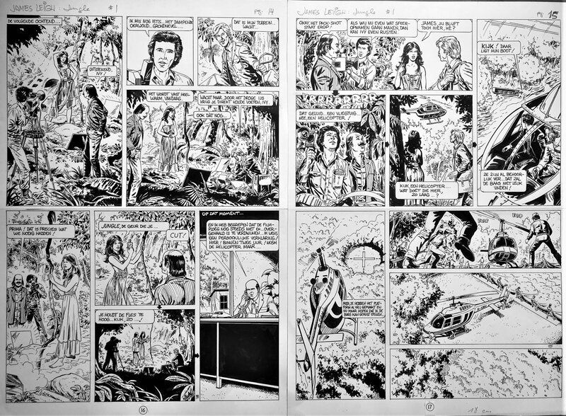 Claus D. Scholz, James Leigh - jungle pl 16 & 17 - Planche originale