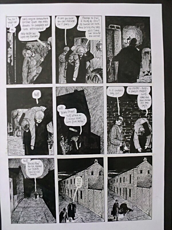 Eddie Campbell, From Hell, Ch.5, p.30 - Planche originale