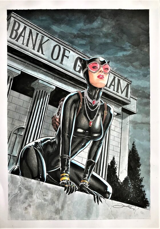 Catwoman par Jonatas - Illustration originale