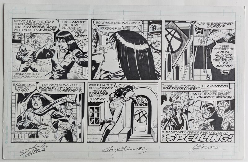 Planche ORIGINALE SPIDERMAN SIGNEE STAN LEE SINNOTT SAVIUK - Comic Strip