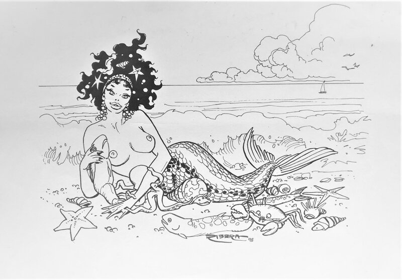 Sirêne by Julio Ribera - Original Illustration