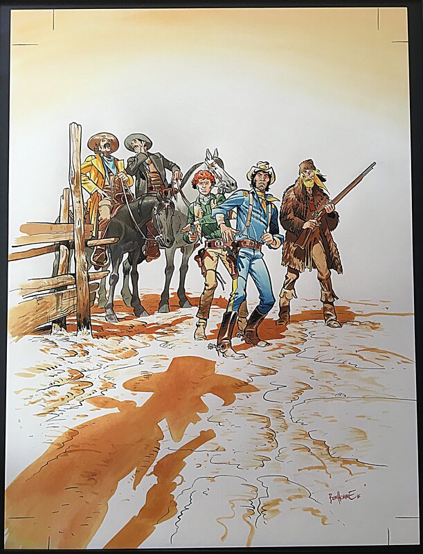 Matthieu Bonhomme, Illustration Lucky Luke - Original Illustration