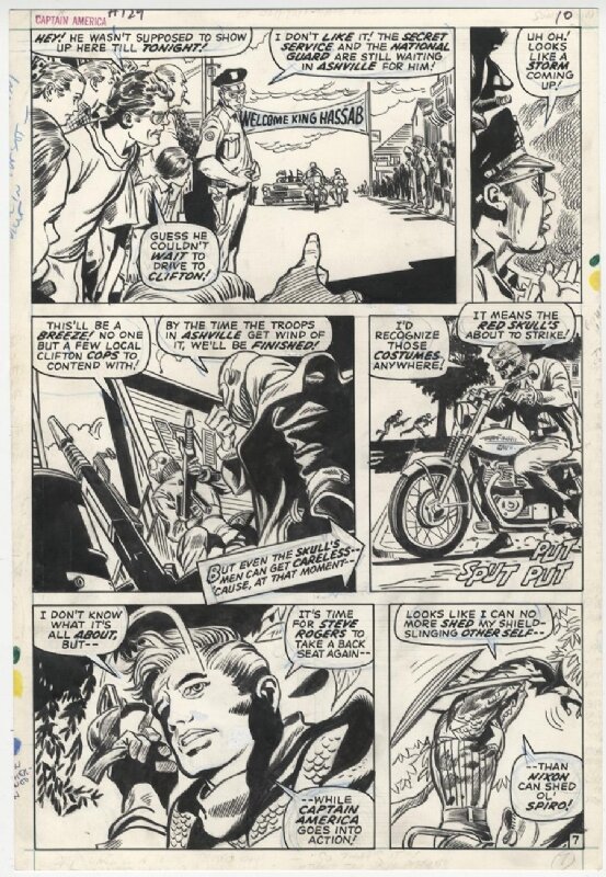 Gene Colan, Dick Ayers, Captain America 129 Page 7 - Comic Strip