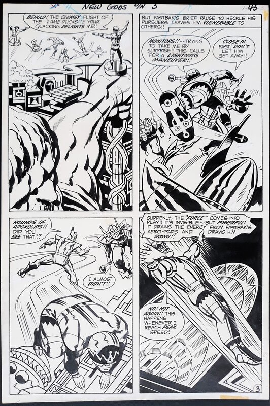 The New Gods par Jack Kirby, Vince Colletta - Planche originale