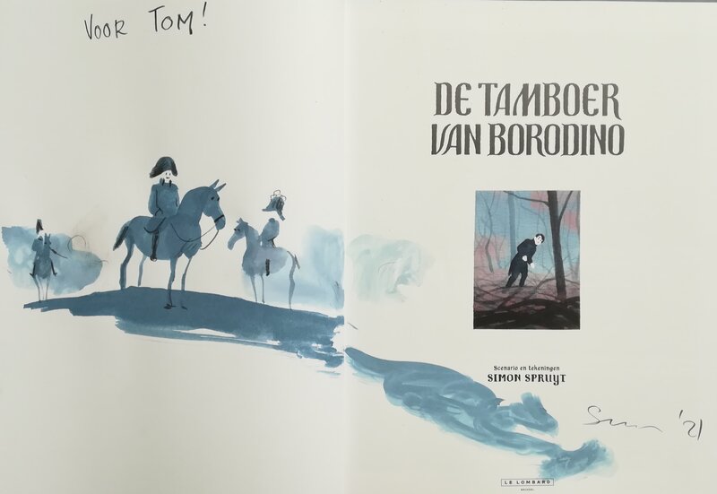 Simon Spruyt, De Tamboer van Borodino - Dédicace