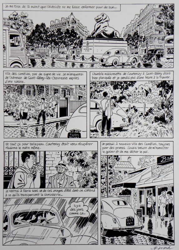 François Ravard, Emmanuel Moynot, Jacques Tardi, Léo Malet, Nestor BURMA, Tome 13, les rats de Montsouris, planche n°29, 2020. - Planche originale