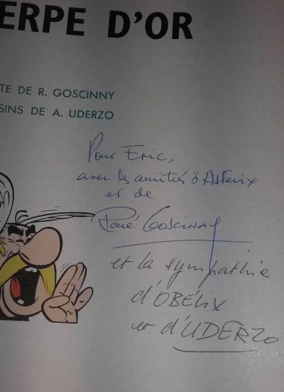 Belles dedicaces de Goscinny et Uderzo - Dédicace