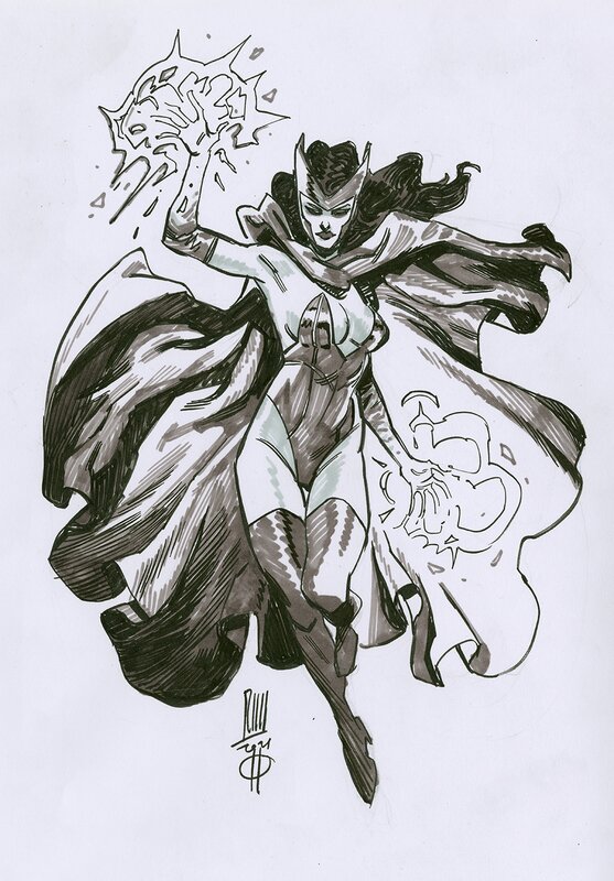 En vente - Scarlet Witch par Roberto Ricci - Dédicace