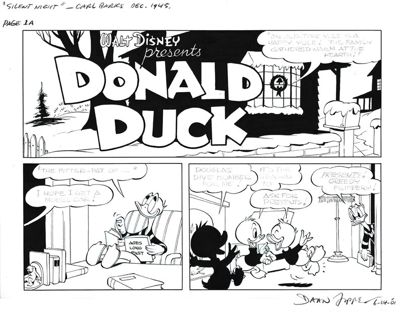 Daan Jippes | 2001 | Donald Duck Silent night - Planche originale
