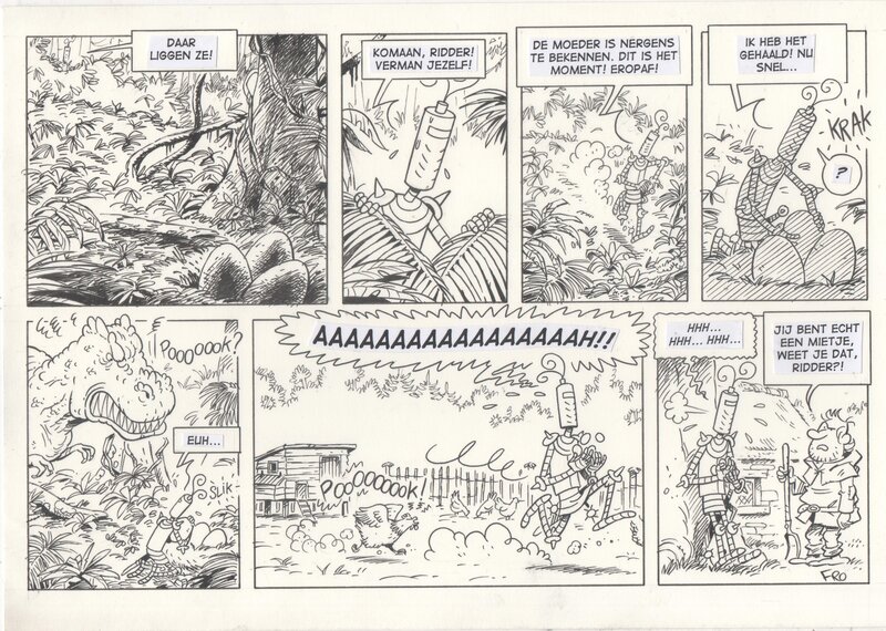 Frodo De Decker, De Ridder 3 - Dino Eieren - Comic Strip