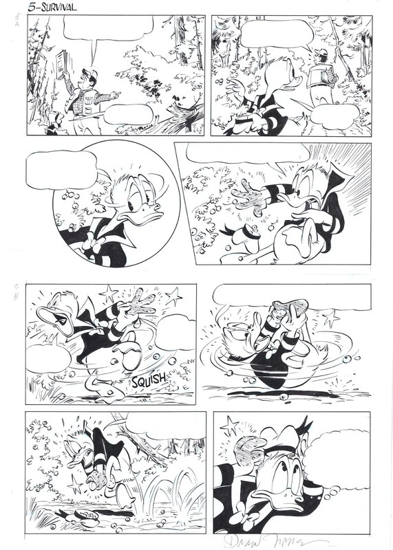 Daan Jippes, Daan Jipes | 2007 | Donald Duck Survival camping - Comic Strip
