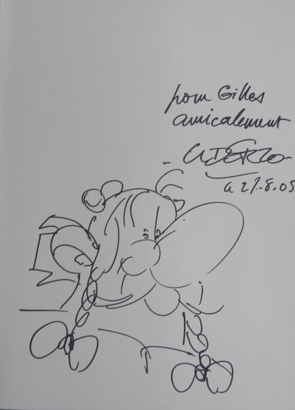 Obelix par Albert Uderzo - Dédicace