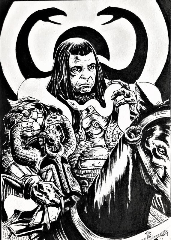 Cyril Pontet, Thulsa Doom dans Conan le barbare - Illustration originale