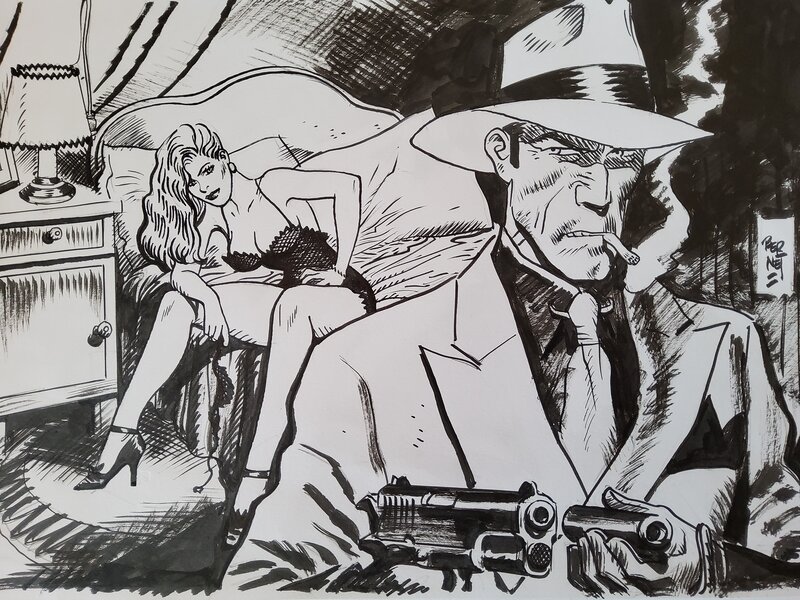 Jordi Bernet, TORPEDO 1936 commission. - Original Illustration