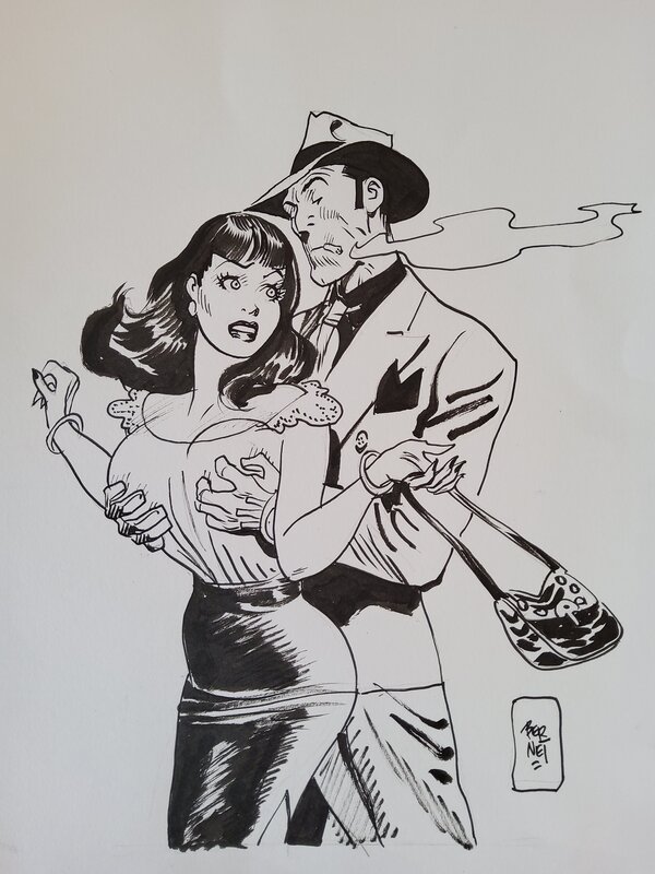 Jordi Bernet, TORPEDO 1936 original illustration. - Comic Strip