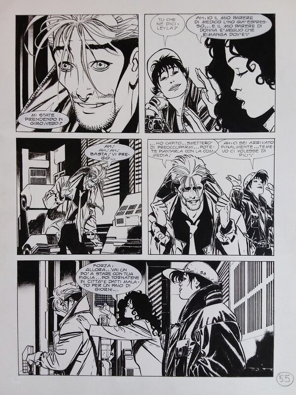 Roberto De Angelis, NATHAN NEVER # 76 p. 55 - Comic Strip