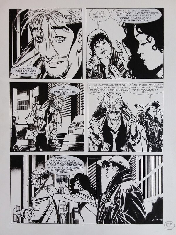 Roberto De Angelis, NATHAN NEVER # 76 p. 55 - Planche originale