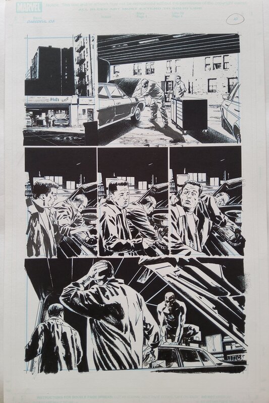 Michael Lark, Stefano Gaudiano, Daredevil # 103 p. 10 - Planche originale