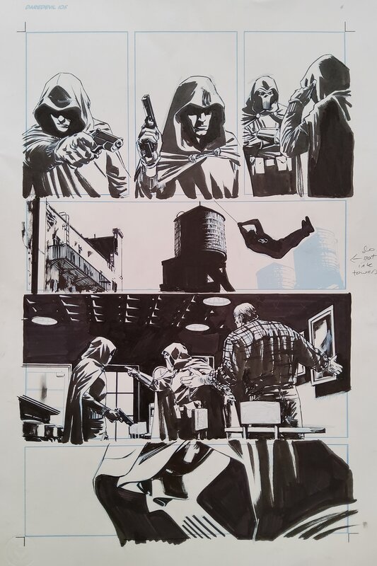 Michael Lark, Stefano Gaudiano, Daredevil # 105 p. 4 - Planche originale