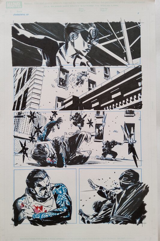 Michael Lark, Stefano Gaudiano, Daredevil # 112 p. 11 - Planche originale