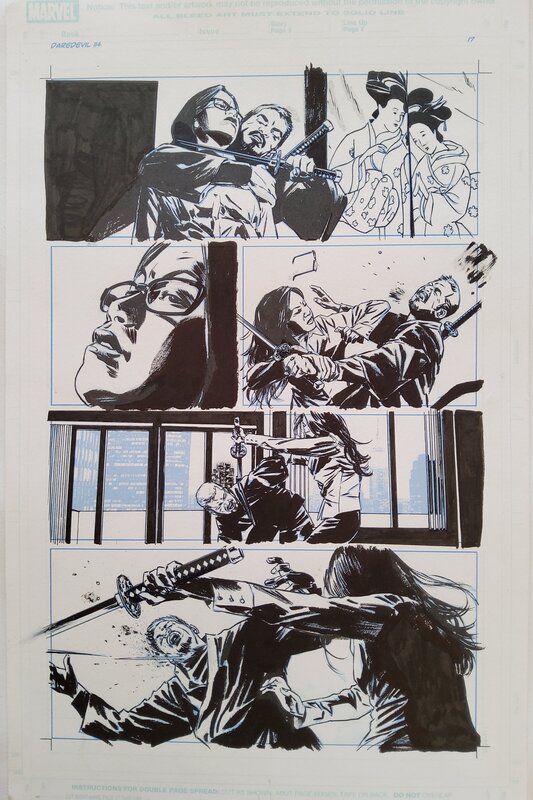 Michael Lark, Stefano Gaudiano, Daredevil # 114 p. 17 - Planche originale