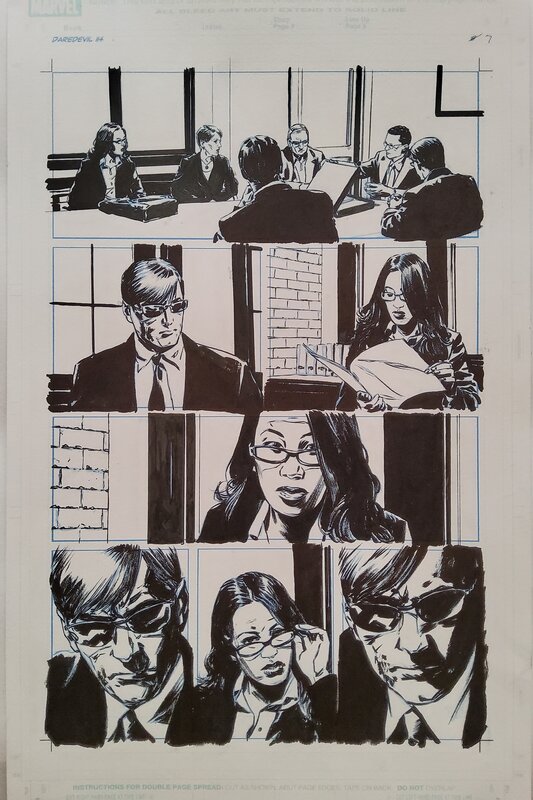 Michael Lark, Stefano Gaudiano, Daredevil # 114 p. 7 - Planche originale