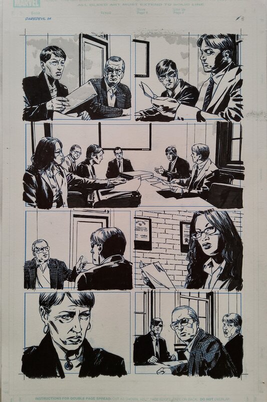 Michael Lark, Stefano Gaudiano, Daredevil # 114 p. 8 - Planche originale