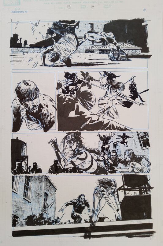 Michael Lark, Stefano Gaudiano, Daredevil # 115 p. 10 - Planche originale