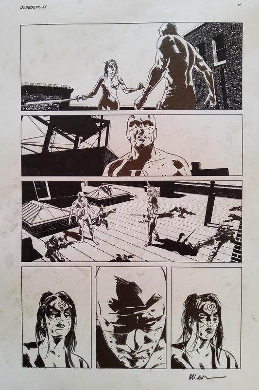 Michael Lark, Daredevil # 115 p. 17 - Comic Strip