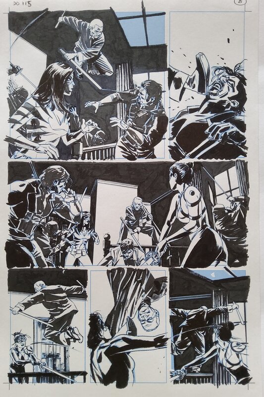 Michael Lark, Stefano Gaudiano, Daredevil # 115 p. 8 - Planche originale