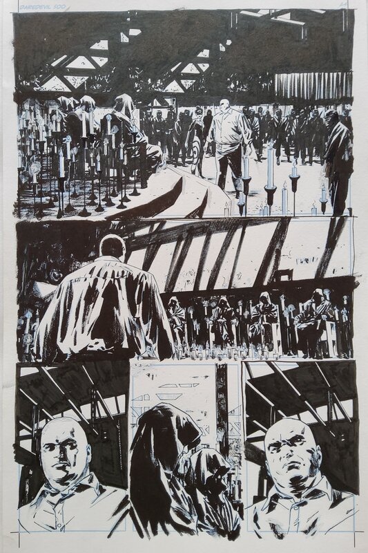 Michael Lark, Stefano Gaudiano, Daredevil # 500 p. 24 - Planche originale