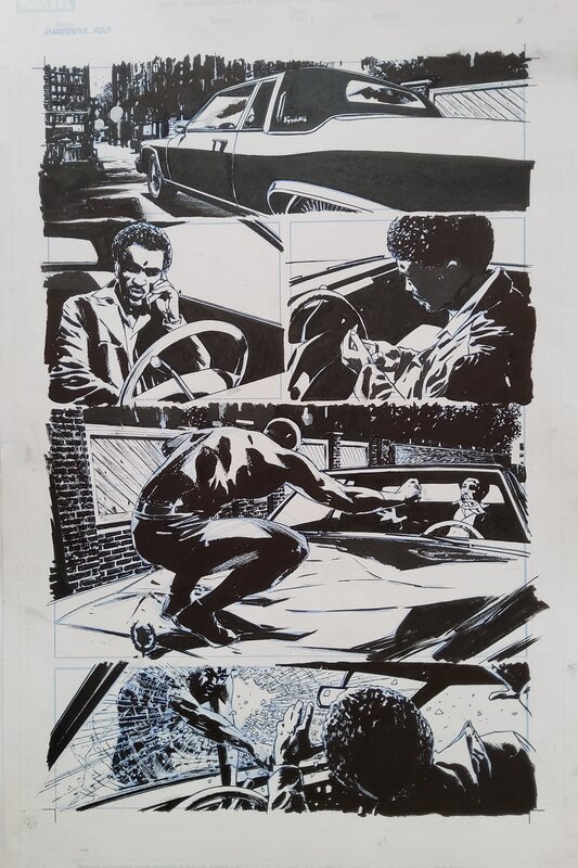 Michael Lark, Stefano Gaudiano, Daredevil # 500 p. 8 - Planche originale