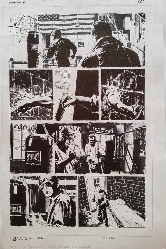 DAREDEVIL # 83 p.9 par Michael Lark - Planche originale