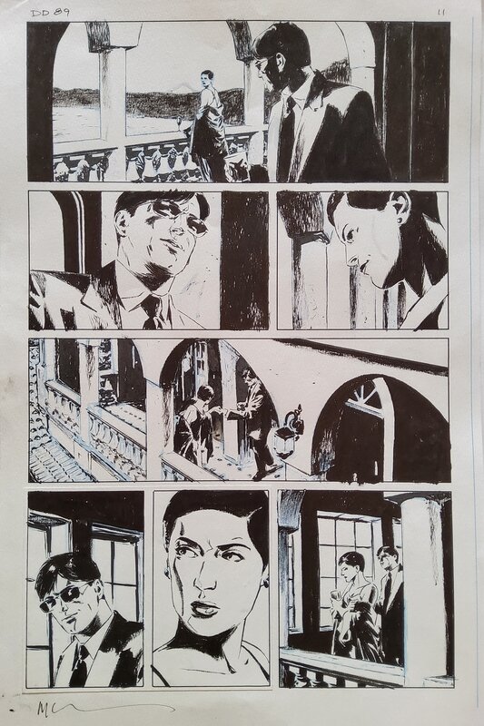 Michael Lark, DAREDEVIL # 89 p. 11 - Comic Strip