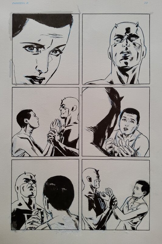 Michael Lark, Stefano Gaudiano, DAREDEVIL # 91 p. 20 - Planche originale